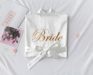 Wholesale Color Bridesmaid Silk <strong>Satin</strong> Kimono <strong>Robes</strong> Luxury Bridal <strong>Robe</strong> Bridesmaid Dresses <strong>Robes</strong> Women's Sleepwear - Product Image 5