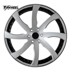 Personalización de lujo, llantas de rueda de aleación forjadas con acabado cepillado de dos piezas, 5x114,3, 5x120, 6x139,7, 17-<span class=keywords><strong>24</strong></span> pulgadas, compatible con la serie 7 Clase S - Product Image 3