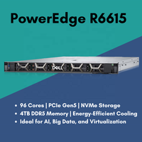 Untuk Dell PowerEdge R6625 R6525 kinerja tinggi 1U rak server Dual AMD EPYC prosesor baru Data perusahaan stok