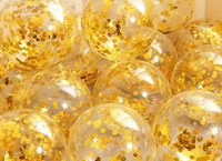 Ballons circulaires en latex à paillettes en gros, 12 pouces, transparents, pour anniversaire, mariage, Saint-Valentin, Nouvel An, camping, fête