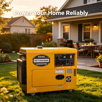 Superleiser Dieselgenerator 3kW bis 10kW Tragbarer Stromerzeuger 110V 220V 1/3-Phasen Rollbarer Generator für den Heimgebrauch CE