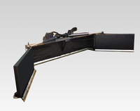 Attache hydraulique pour pousseur de fumier de type skid steer, grattoir à fumier réglable pour ferme d'élevage