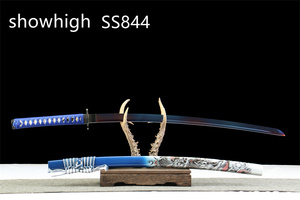 Espada Katana Morada <span class=keywords><strong>Drgon</strong></span> Funcional Hecha a Mano de Alta Calidad, Hecha de Bambú para Colección de Cosplay SS844 - Product Image 3