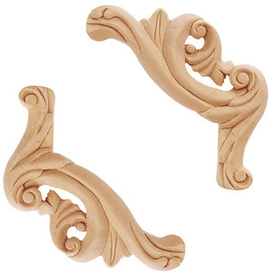 Gỗ khắc không sơn khung cửa mouldings Decal trang trí nội thất - Product Image 3