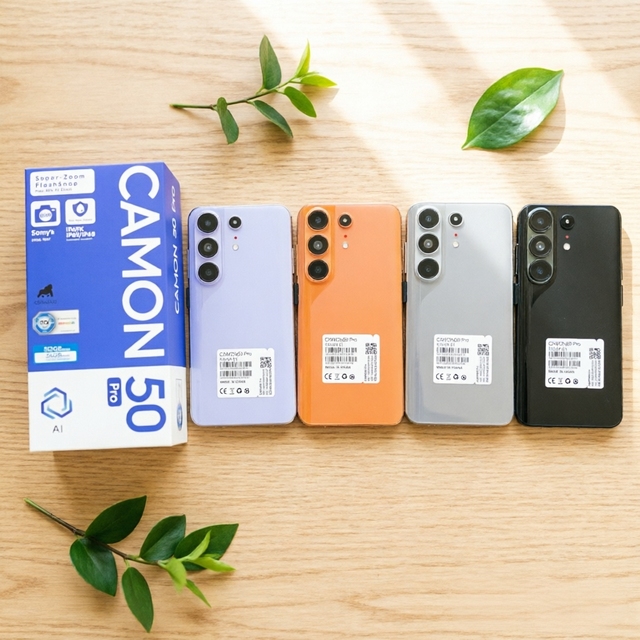 Crisp Details 2026 Smartphone Camon 50 Pro 512GB Dual Sim Original Android 15.0 Unlocked Phone Sent to China with Free Shipping