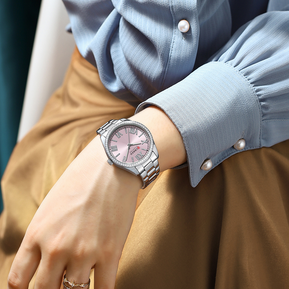 CURREN – montres de luxe pour femmes, montre-bracelet à Quartz et diamant pour dames et filles, mode, étanche, horloge