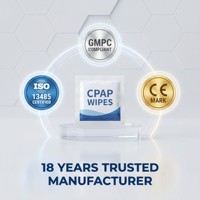 Lingettes CPAP XL et lingettes nettoyantes humides non parfumées pour CPAP, format voyage
