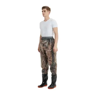 थोक waders pantalon pesc फ्लाई ज़िप 5 नेता camo waders फ्लाई मछली पकड़ने waders