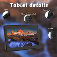 Tablette Android 12 Tactile 7 Pouces en Gros Personnalisée, 2Go+2Go RAM Extensible, 32Go ROM, PC Tablettes Éducatives Android