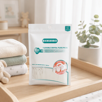 Fil dentaire biodégradable Richsource, écologique, saveur menthe fraîche, fil dentaire compostable, soins bucco-dentaires quotidiens, OEM ODM