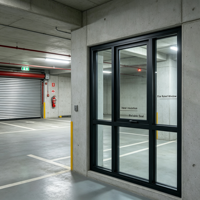 Fenêtres à battants en aluminium à double vitrage insonorisées et à rupture de pont thermique pour projets de villas personnalisées