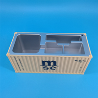 Modèle de conteneur maritime MSC Méditerranée de 20 cm, porte-stylo, boîte de rangement, cadeau promotionnel, logo personnalisé, ODM, OEM