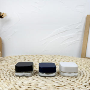 White <b>Glass</b> Jar with CR <b>Lids</b> <b>for</b> Cosmetic <b>Container</b> Skin Cream Concentrates smell Proof with Child Resistant Cap - Product Image 2