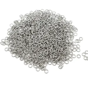 Hobbyworker Wire Diameter 1.4mm to 1.8mm Wholesale Split Open Stainless Steel Jump Rings For Diy Jewelry Making