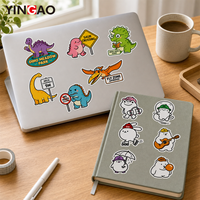 Autocollants personnalisés mignons de dessins animés Kawaii, autocollants en papier imperméables autocollants, autocollants découpés en forme de chiot pour ordinateur portable, bouteille d'eau
