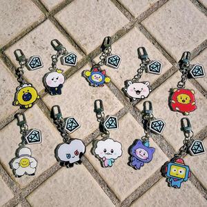 Spot Korea CHILLI ROMY YOCHI Series Acrylic PVC UV Printing Mini Cute Cartoon <b>Anime</b> Key Chain Double-Sided Interlayer Pendant - Product Image 1