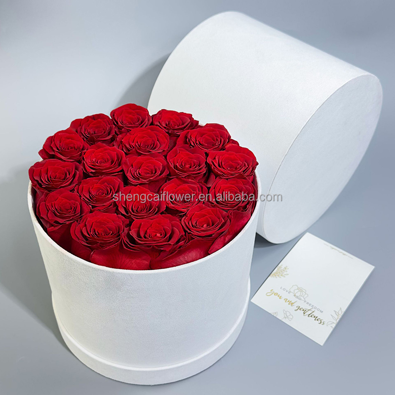 red round 17 roses