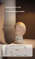 Dorabela Tire-lait électrique mains libres entièrement automatique portable sans PVC, modèle à débit variable pour biberon de bébé