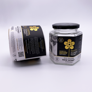 Tùy Chỉnh Bán Buôn Vĩnh Viễn Dính Không Thấm Nước Tamper Proof Seal Mật Ong Jar Chai Thủy Tinh Tư Nhân Nhãn In Ấn - Product Image 3