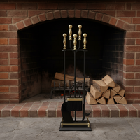 Pelle à cendres de rechange dorée, pliable, surdimensionnée, de qualité supérieure, pour foyer, outils de cheminée pour fours à pizza à bois