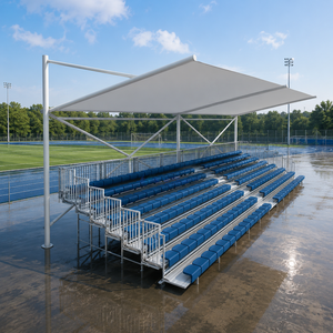 Gradas Metálicas Modulares para Deportes, Gradas Portátiles de Aluminio para Exteriores con Asientos de HDPE para Estadios de Fútbol y Eventos - Product Image 5