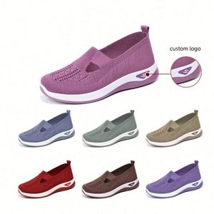 Zapatillas Deportivas Casuales de Verano para Mujer, Parte Superior de Malla Transpirable, Entresuela de PVC Antideslizante, Correa Ajustable, Resistentes al Desgaste, Planas para Caminar - Product Image 6