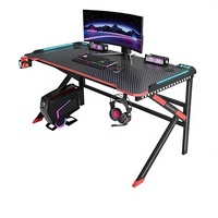 Bureau de jeu E-Sports personnalisé pour la maison et le bureau, idéal pour les cybercafés, modèle D2105, fabriqué en Chine