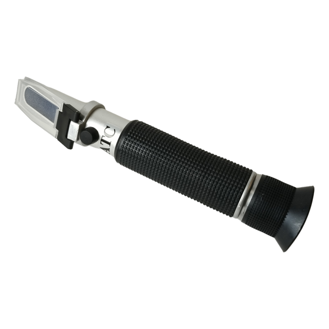 Portable Auto Salinity Measurement Instrument 0-100% Salinity Gravity Meter Saltwater Refractometer for Saltwater Brix Testing
