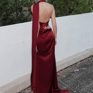 Vestidos de Noche Elegantes de Satén para Mujer, Estilo Chic, Ligeros y de Lujo, a la Moda - Product Image 2