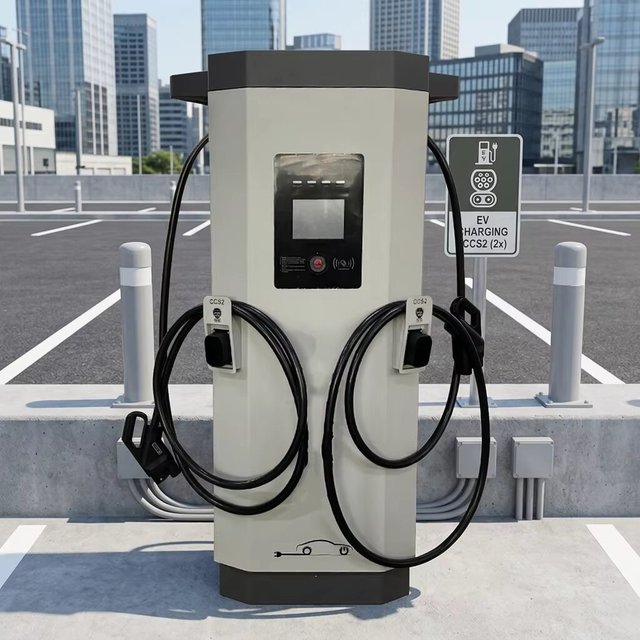 Longjian 60kW 360kW Level 3 DC Fast EV Charger OCPP 16J IP54 Floor Standing Charging Station Commercial Shopping Mall