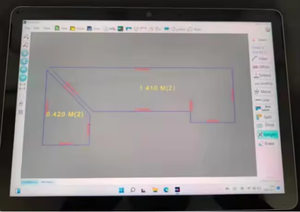 MeasureKit Laser Templating System mesurer le télémètre modèle numérique instrument outils de mesure utilisé CNC 5Axis Bridge Saw - Product Image 3
