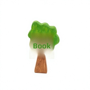 Ornamento a Forma di Albero in Legno di <span class=keywords><strong>Tiglio</strong></span> Dipinto a Mano, Stile Nordico, Decorazione Creativa da Scrivania/Ufficio, Artigianato in Miniatura - Product Image 1