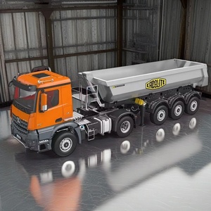 Camión Volquete RC Kabolite K5801 1:14 <span class=keywords><strong>de</strong></span> Alta Resistencia 4X4 con 3 Ejes, Elevación Eléctrica, Luces LED, Sonido <span class=keywords><strong>de</strong></span> Motor, Juguetes <span class=keywords><strong>de</strong></span> Construcción a Gran Escala - Product Image 5