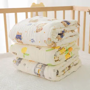 Musselin-Bekleidung Baby-Wickeln Aufstoßbekleidung Babys Bio-Baumwolldecke kuschelige Decke atmungsaktive flauschige Decke erste Ausstattung