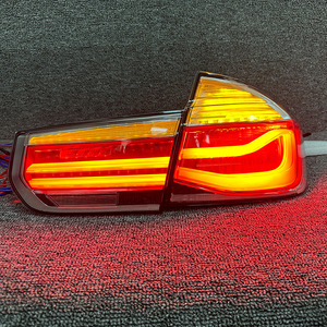 2013-2018 Auto GTS Style Dot Emark <b>LED</b> Rear Tail <b>Light</b> Lamp Smoked Yellow With <b>Red</b> Lens for F30 F35 F80 Condition New for F3 - Product Image 3