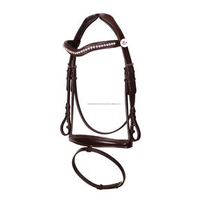 Brida de cuero genuino Premium de alta calidad para caballos Acolchado suave Los mejores productos de cuero para caballos Fabricante mayorista - Product Image 1
