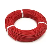 0,3/0,5/0,75/1/1,5/2/2,5/4mm² Elektrischer Draht Hochtemperaturbeständiger Glasfaser-Geflechtgummi-Isolierter Kaltdraht