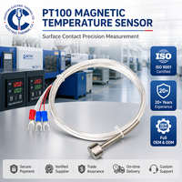 Pt100 Temperatursensor, Magnetisch Befestigte Starke Magnetsonde, Platin-Widerstandsthermometer mit IP65-Anschluss