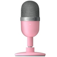 Microphone filaire USB Ra Zer Seiren pour mini PC de jeu, avec lumières LED, interface XLR, directivité figure-8, noir et blanc, léger