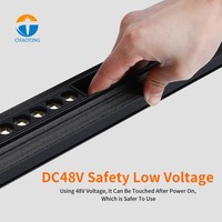 Sistem Rel Lampu LED Magnetik Tersembunyi DC48V dengan Sakelar CCT yang Dapat Disesuaikan dan Diredupkan, Kontrol Lampu Pintar Tuya WiFi 2.4G