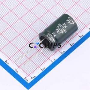 Condensateur électrolytique en aluminium à montage traversant 100uF200V16x26FK, D16xL26mm 100uF 20% 200V 1.05A-100kHz - Product Image 2