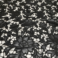 Tissu laser en cuir 2023 Haute Qualité faux cuir Guipure Dentelle Dernier français noir Dentelle PU Tissu Pour vêtements
