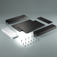 Boîtier de boîtier en aluminium anodisé d'usinage CNC boîtiers d'instruments électroniques en métal boîte de jonction boîtier de PCB