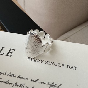 S925 argent Sterling rétro Simple Texture anneau Version coréenne Niche Design princesse coupe à la mode personnalité anneau pour - Product Image 1