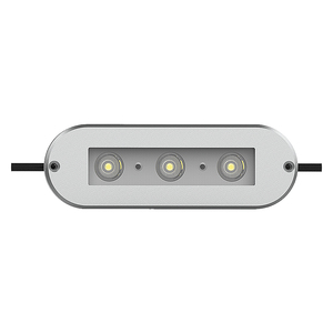 Lámpara de Pared Empotrada Ovalada RU-120 de Fábrica HK, 3 LED CREE Ámbar de 3W, Lámpara de Ahorro de Energía para Escalones de Edificios Residenciales, Personalizable de Fábrica - Product Image 1