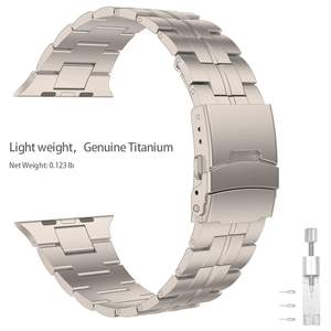 Cinturino in titanio per Apple <span class=keywords><strong>Watch</strong></span> Band 49mm 45mm 44mm <span class=keywords><strong>42mm</strong></span>, cinturino per orologio apple <span class=keywords><strong>Watch</strong></span> serie 1 2 3 <span class=keywords><strong>4</strong></span> 38 <span class=keywords><strong>42mm</strong></span> - Product Image 2