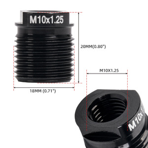 Universal M18x1.5 <strong>Shift</strong> Knob Adapter Aluminum Alloy Shifter Extension for Car Modification (Performance Upgrade) - Product Image 4