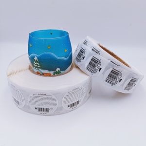 <span class=keywords><strong>2025</strong></span> Sinh Thái Thân Thiện Tùy Chỉnh In Logo Kết Cấu Giấy Dập Nổi Vàng Nến Nhãn Dán Cho Nến Jar - Product Image 1