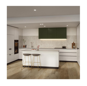 Estilo Simple muebles de cocina de diseño <span class=keywords><strong>CAD</strong></span> directa de fábrica de China gabinetes de cocina de laca - Product Image 1