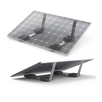 Kit de montage solaire lesté pour toit plat commercial, à déploiement rapide, sans perçage, avec cadre de support PV Zn-Al-Mg